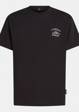 O'NEILL - O'NEILL BEACH CHEST PRINT T-SHIRT ΜΑΥΡΟ