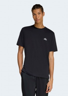 ADIDAS PERFORMANCE - ADIDAS SUMMER SLIDE TRIM GRAPHIC T-SHIRT ΜΑΥΡΟ