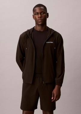 CALVIN KLEIN PERFORMANCE - CALVIN KLEIN WATER-REPELLENT PERFORMANCE GYM SHORTS ΜΑΥΡΟ