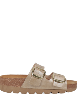 EASY WALK - Χρυσό footbed σανδάλι
