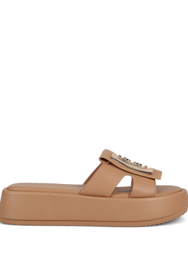 LAURA BIAGIOTTI - Μπεζ flatform σανδάλι