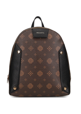 MIGATO - Καφέ backpack με logo