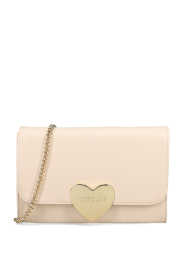LOVE TO LOVE by GAI MATTIOLO - Μπεζ clutch τσαντάκι