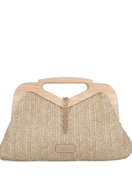 VENCI - Μπεζ clutch τσαντάκι