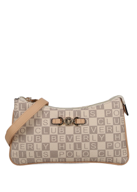 BEVERLY HILLS POLO CLUB - Μπεζ τσάντα χιαστί