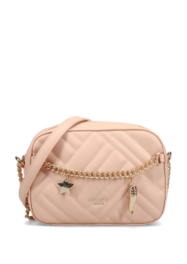 MIGATO - Ροζ καπιτονέ crossbody τσάντα