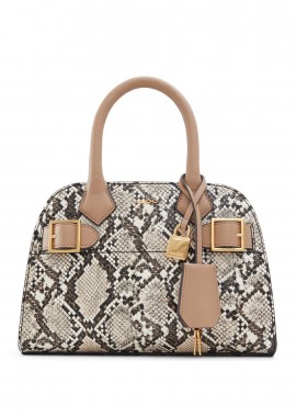 ALDO - Μπεζ snakeskin τσάντα χειρός LARISA