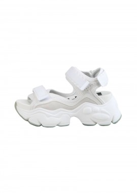 BUFFALO - BUFFALO ΓΥΝΑΙΚΕΙΑ ΣΑΝΔΑΛΙΑ BINARY 0 - Λευκό-1602030-WHITE