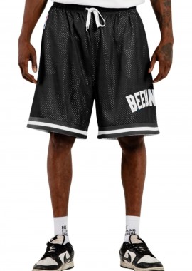 BEE UNUSUAL - BEE UNUSUAL Ανδρική Mesh Βερμούδα - Μαύρη-AB-259003-BLACK