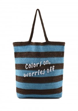 COLORS OF CALIFORNIA - Colors of California Τσάντα Θαλάσσης Raffia - Multicolor-HC.HOLLY03-BROWN