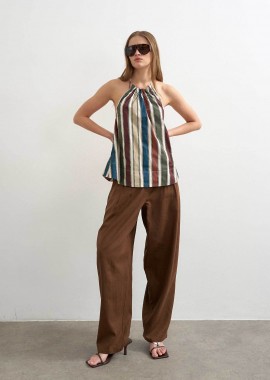 TOPSHOP - Topshop γυναικείο παντελόνι Barrel Fit