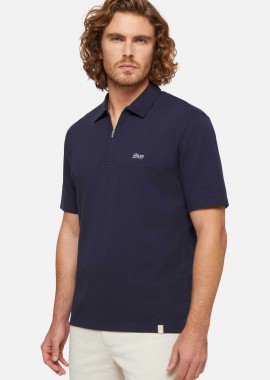 BOGGI MILANO - Boggi Milano ανδρική πόλο μπλούζα κοντομάνικη πικέ Relaxed Fit