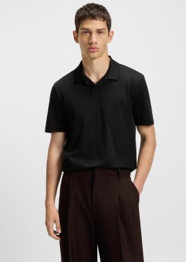 HUGO - Hugo Boss ανδρική μπλούζα πόλο μονόχρωμη Slim Fit