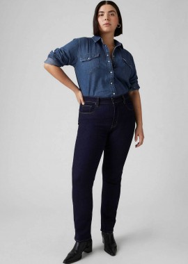 LEVI'S - Levi's® γυναικείο τζιν παντελόνι 724™ High Rise Straight - 188830227 Denim Blue Σκούρο