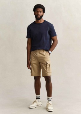 GANT - Gant ανδρική βερμούδα cargo Regular Fit - 205630 Μπεζ