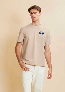 LA MARTINA - La Martina ανδρικό T-shirt με λογότυπο Boxy Fit