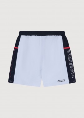 NAUTICA - Nautica ανδρικό μαγιό σορτς με διχρωμία και λογότυπο