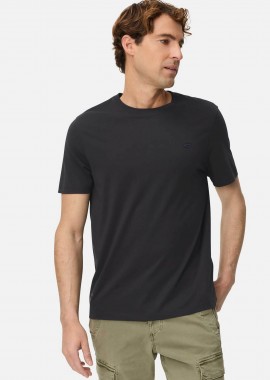 CAMEL ACTIVE - Camel Active ανδρικό T-shirt με κεντημένο monogram Regular Fit - C261NOS-409700-9T87 Μπλε Σκούρο