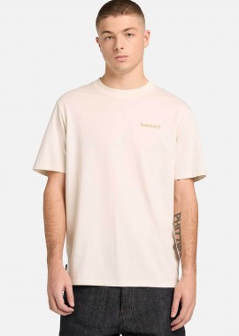TIMBERLAND - Timberland ανδρικό T-shirt με print Authentic Fit '' Magnet Graphic'' - TB0A5MNVCM91 Εκρού