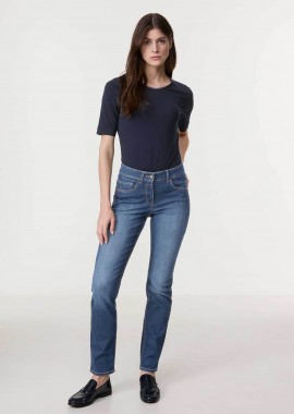 GERRY WEBER - Gerry Weber γυναικείο τζιν παντελόνι Slim Fit - 925051-66869 Μπλε