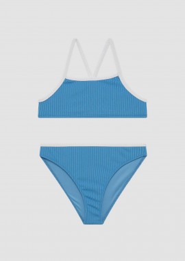 MINERVA - Minerva σετ παιδικό μαγιό ribbed bralette