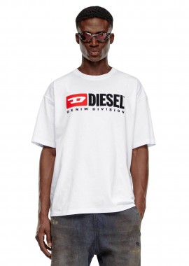 DIESEL - Diesel ανδρικό T-shirt Relaxed Fit ''T-Boxt-Div'' - S25A149430GRAI Λευκό