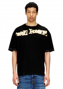 DIESEL - Diesel ανδρικό T-shirt με lettering Relaxed Fit