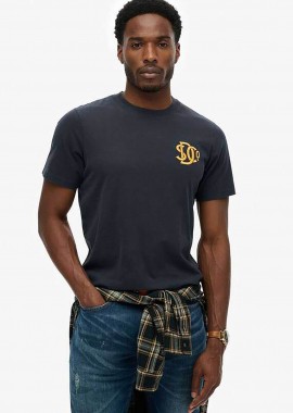 SUPERDRY & CO - Superdry ανδρικό T-shirt με κεντημένο λογότυπο Relaxed Fit