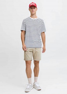 JACK & JONES - JACK & JONES ανδρική βερμούδα chino Regular Fit - 12165604 Μπεζ
