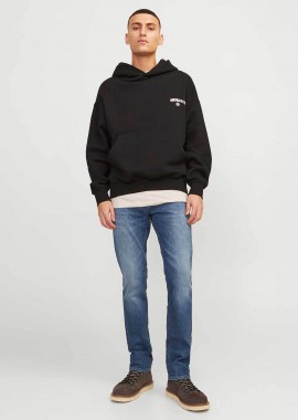 JACK & JONES - JACK & JONES ανδρικό τζην παντελόνι πεντάτσεπο Slim Fit