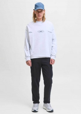 JACK & JONES - JACK & JONES ανδρικό παντελόνι cargo Tapered Fit - 12282388 Σκούρο Μπλε
