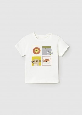 MAYORAL - Mayoral παιδική μπλούζα με print - 1056-S25 Κρέμ