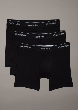 CALVIN KLEIN - Calvin Klein σετ ανδρικά εσώρουχα boxer brief με λογότυπο (3 τεμάχια) - LV00NB4394 Μαύρο