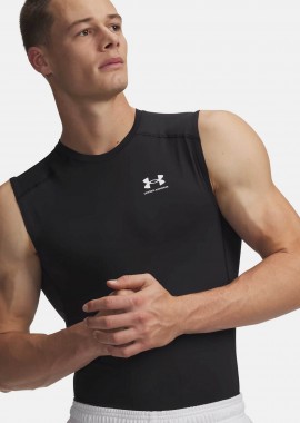 UNDER ARMOUR - Under Armour ανδρική αμάνικη μπλούζα με λογότυπο Ultra Slim Fit HeatGear®