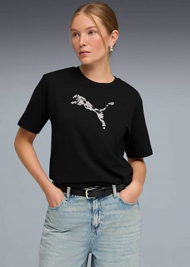 PUMA - Puma γυναικείο T-shirt με λογότυπο Relaxed Fit
