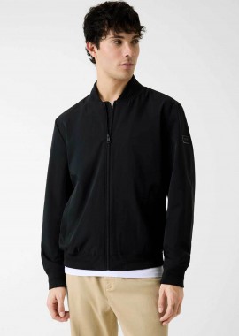 GUESS - Guess ανδρικό bomber jacket Regular Fit - M6RL09WJ362 Μαύρο