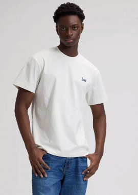 LEE - Lee® ανδρικό T-shirt με κεντημένο λογότυπο Regular Fit - 112376490 Υπόλευκο