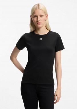 HUGO - Hugo Boss γυναικείο Τ-shirt με ανάγλυφο λογότυπο regular Fit