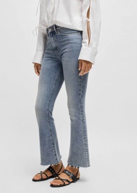 HUGO - Hugo Boss γυναικείο τζιν παντελόνι πεντάτσεπο με logo patch Skinny Fit