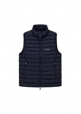 ARMANI EXCHANGE - Armani Exchange ανδρικό αμάνικο μπουφάν με καπιτονέ σχέδιο Regular Fit - XM001576AF16927 Σκούρο Μπλε