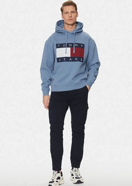 TOMMY JEANS - Tommy Jeans ανδρικό παντελόνι cargo Regular Fit - DM0DM20281 Μπλε Σκούρο