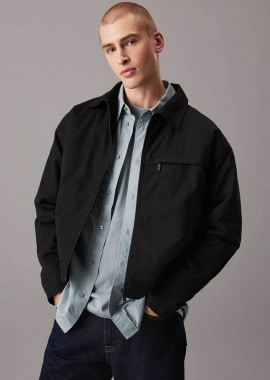 CALVIN KLEIN JEANS - Calvin Klein Jeans ανδρικό jacket μονόχρωμο Regular Fit - J30J326713 Μαύρο