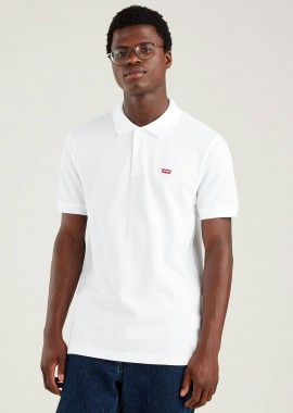 LEVI'S - Levi's® ανδρική πόλο μπλούζα κοντομάνικη πικέ μονόχρωμη με λογότυπο Standard Fit