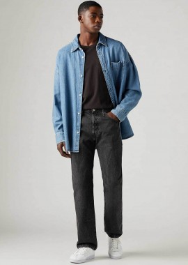 LEVI'S - Levi's® ανδρικό τζιν παντελόνι πεντάτσεπο ''501™'' - 005013371 Ανθρακί