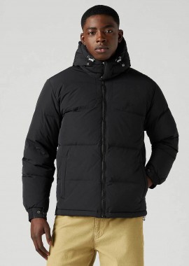 LEVI'S - Levi's® ανδρικό μπουφάν puffer με κουκούλα καπιτονέ και logo patch Standard Fit - A85570000 Μαύρο