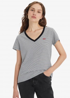 LEVI'S - Levi's® γυναικείο T-shirt με ριγέ σχέδιο και κεντημένο λογότυπο Regular Fit