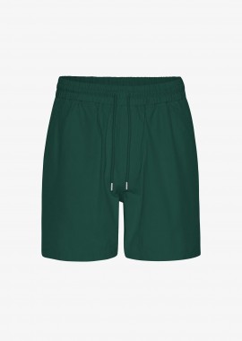 COLORFUL STANDARD - Colorful Standard ανδρική βερμούδα μονόχρωμη με ελαστική μέση Tailored Fit - CS4001 Πράσινο Σμαραγδί