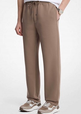 MICHAEL KORS - Michael Kors ανδρικό παντελόνι φόρμας Relaxed Fit - CT552H3HDT Μπεζ