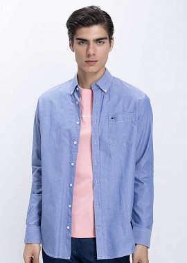 BASEFIELD - Basefield ανδρικό overshirt Regular Fit - D254001941106101 Μπλε