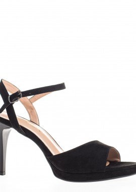 ELLEN COLLECTION - Γυναικεία Ellen Γυναικεία Δερμάτινα Πέδιλα 72181 ΜΑΥΡΟ